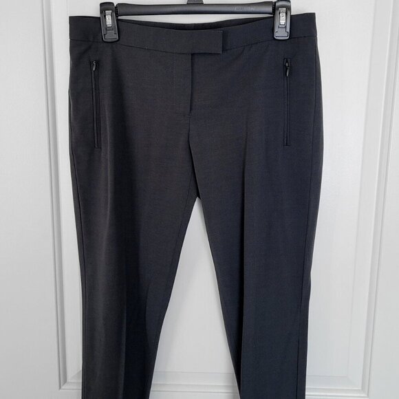 Theory Wool Blend Gray Stirrup Stretch Leggings - Picture 4 of 10